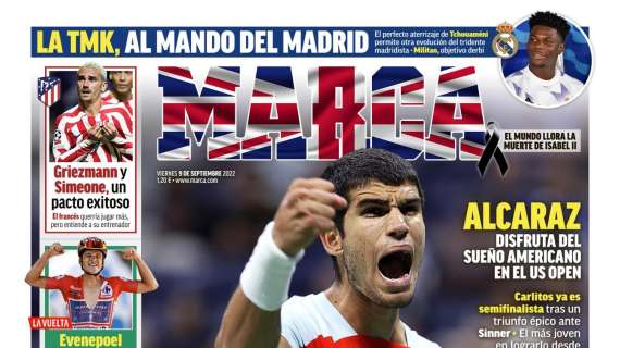 PORTADA | Marca: "La TMK, al mando del Madrid"