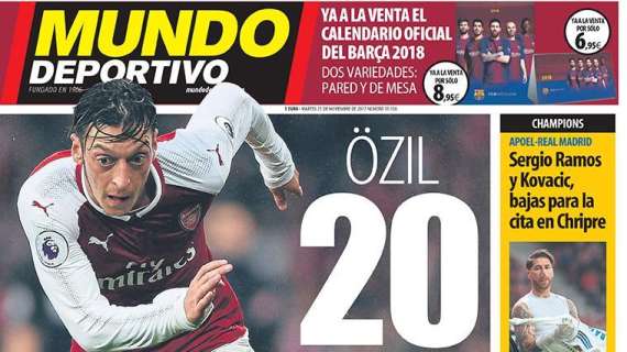 Mundo Deportivo - El Barça ya conoce el precio de Özil: 20 millones