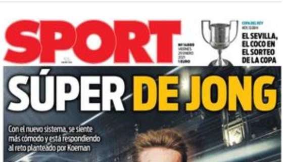 PORTADA - Sport: "Súper De Jong"