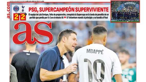 "Mejoría general": el nuevo Real Madrid, protagonista de la portada del AS