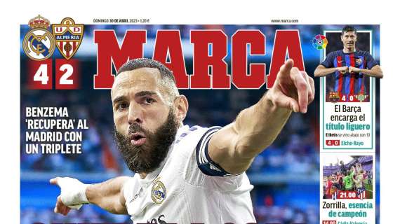 PORTADA | Marca: "Quiere la Copa, la Champions y el Pichichi"
