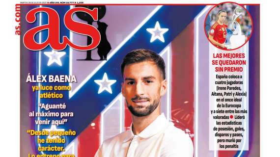 AS abre en su portada con Rodrygo: "Objetivo del Tottenham"