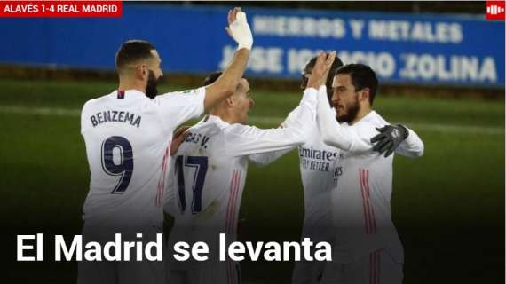 Marca, titula: "El Madrid se levanta"