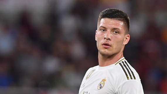 Luka Jovic con el Real Madrid