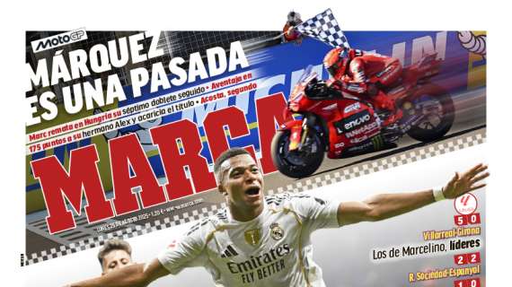 "En modo 'killer'" señala Marca sobre Mbappé en su portada
