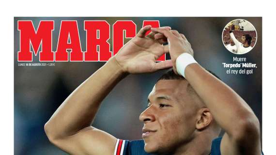 PORTADA | Marca: "Recta final en el fichaje de Mbappé por el Madrid"