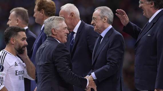 Ancelotti y Florentino P&eacute;rez