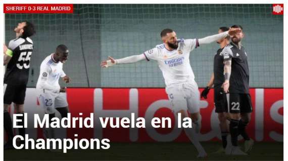 Marca: "El Madrid vuela en la Champions"