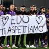 Bove, striscione squadra viola: ''Edo ti aspettiamo''