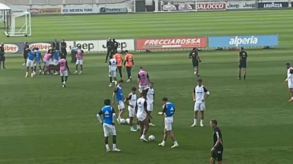 Sessione mattutina per la Juventus, la squadra ha lavorato sulla forza