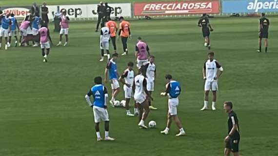 Mattinata di lavoro per la Juventus alla Continassa