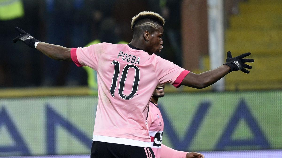 Un difensore dell'Arsenal si allena con la maglia della Juve che fu di Pogba