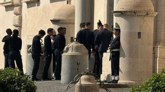 La Juventus è arrivata al Quirinale per la visita a Mattarella | VIDEO