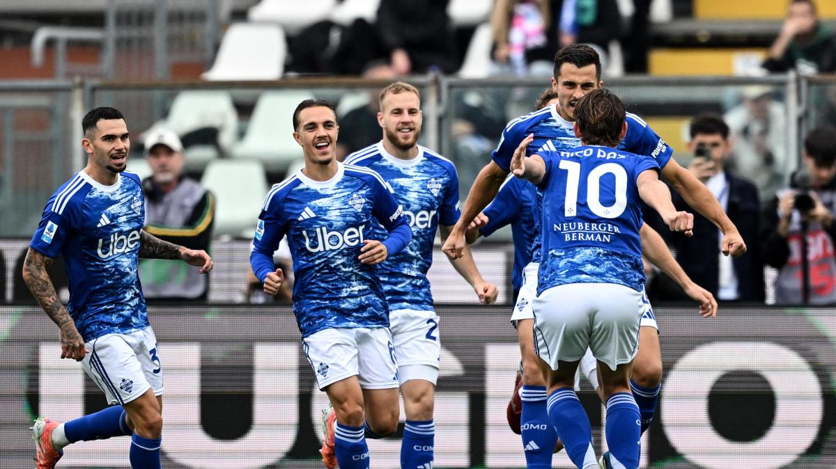 Il Como piega il Pisa e sfida Juventus e Roma per il quarto posto