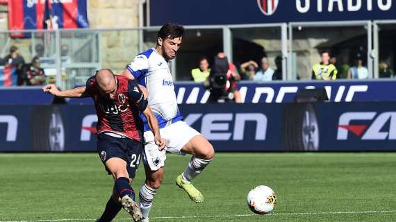 Il gol di Rodrigo Palacio alla Sampdoria nell'ultima al Dall'Ara