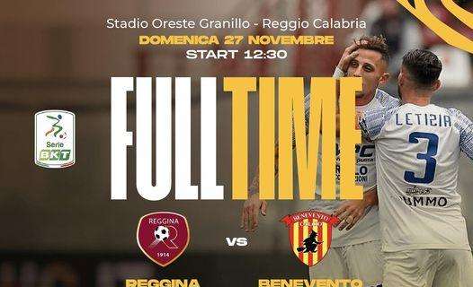 Reggina-Benevento 2-2: le streghe fermano la corazzata amaranto