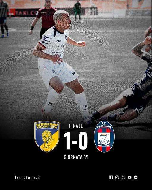 Crotone sconfitto di misura dal Giugliano