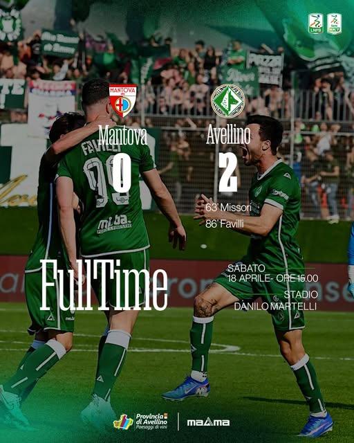 Avellino espugna il Martelli: Missori e Favilli firmano il 2-0