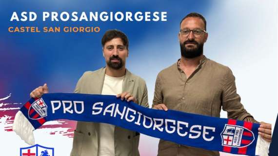 UFFICIALE-  ASD Pro Sangiorgese, Fabio Bove guida tecnica 