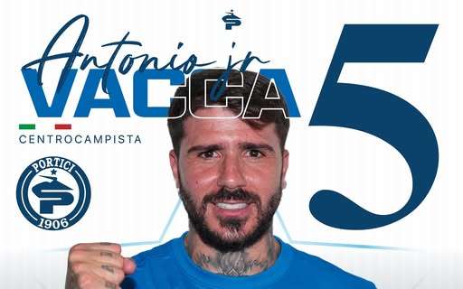 UFFICIALE-Portici 1906, ecco  il mediano Antonio Junior Vacca