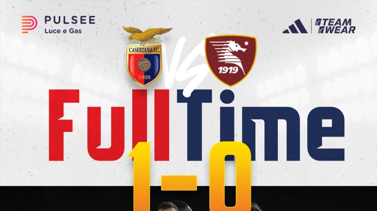 Casertana-Salernitana 1-0, Butic affonda i granata