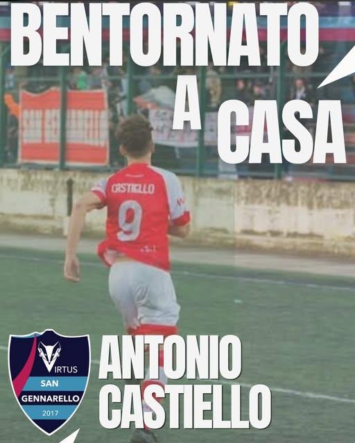 UFFICIALE- Asd Virtus San Gennarello, ecco Antonio Castiello