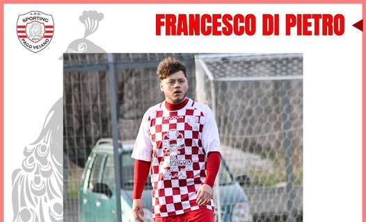 UFFICIALE- ASD Sporting Pago Veiao, ecco  Franesco  Di Pietro 