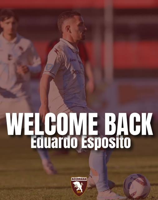 UFFICIALE- Polisportiva Real Acerrana 1926, ecco  il ritorno in granata di Eduardo Esposito