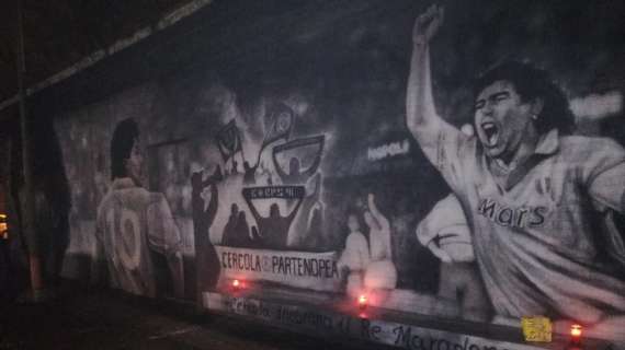 Maradona day, Cercola Partenopea inaugura un murales in pieno centro 