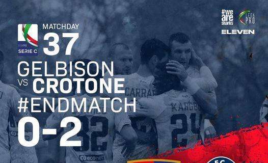 Vittoria in trasferta per il Crotone: gli squali battono 2-0 la Gelbison