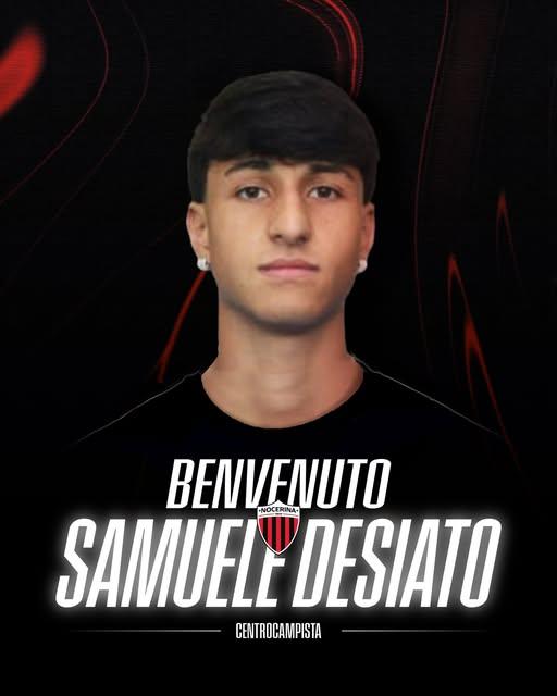 UFFICIALE-Nocerina, ecco il mediano  Samuele Desiato dal Trento