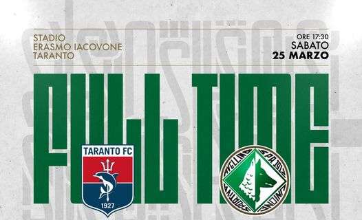 Taranto-Avellino 2-2, solo pari per i biancoverdi allo Stadio Iacovone