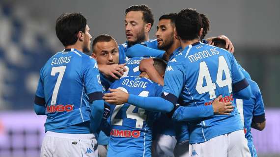 Sassuolo-Napoli al Mapei Stadium finisce 3-3