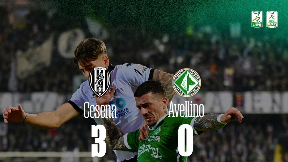 Cesena travolgente, Avellino al tappeto: 3-0 all’Orogel Stadium  