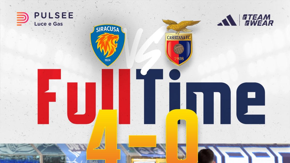 Siracusa-Casertana, quattro reti contro la crisi societaria