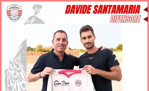 UFFICIALE- Sporting Pago Veiano, ecco Davide Santamaria