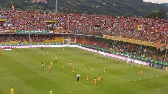 Benevento-Perugia, le formazioni ufficiali