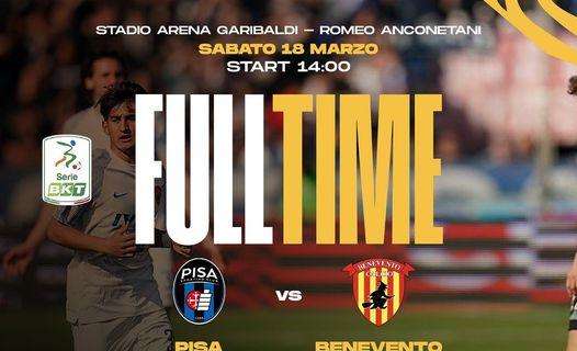 Benevento inguardabile, all'Arena vince il Pisa con il minimo sforzo