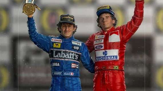 Action figures F1: Senna e Prost insieme sul podio