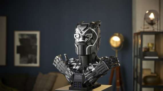 LEGO, il busto di Black Panther in formato mattoncini