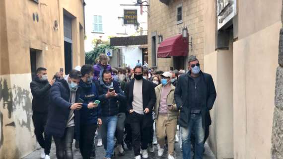 Totti-Lucarelli, pranzo di lavoro ad Orvieto. Ed è caccia al selfie