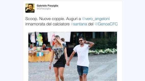 Santana ammaliato dalla bella pallavolista Veronica Angeloni