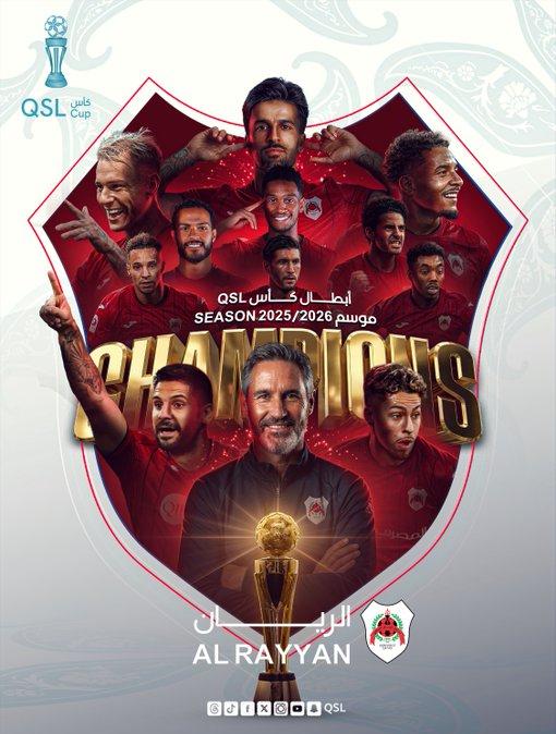Qatar, el Al-Rayyan de Vicente Moreno campeón de la QSL Cup