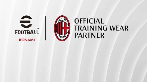MILAN, accordo con Konami: il logo di eFootball figurerà sul Training Kit ufficiale