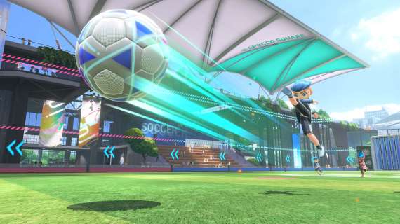 Nintendo Switch Sports, novità fascia per la gamba per calciare il pallone nella modalità Rigori del Calcio 