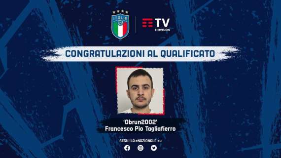 eNazionale FIFA 22, Francesco Pio Tagliaferro primo qualificato 