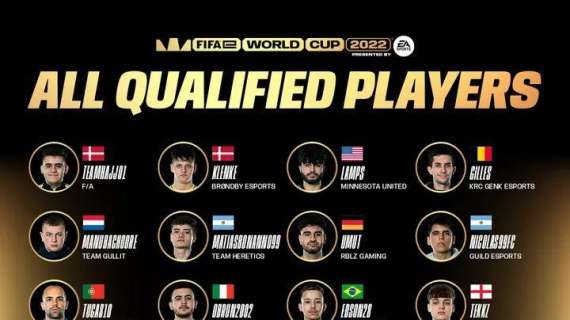 FIFAe World Cup 2022, tutti i partecipanti alla finale 