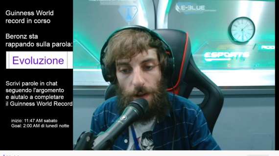 Record all’Akidragon Game Arena di Trieste, freestyler arriva a 38 ore consecutive di live