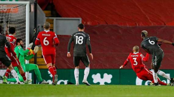 Tra Liverpool e ManU finisce 0-0: Red Devils ancora primi
