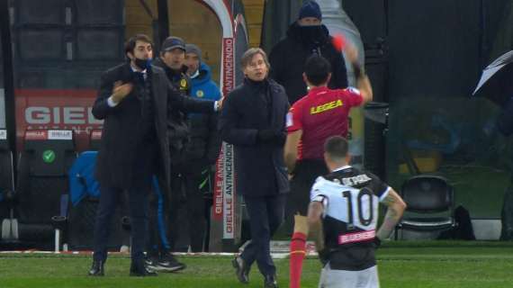 Giudice sportivo: due turni di stop e multa di 20mila euro a Conte dopo Udinese-Inter. Squalificato anche Oriali